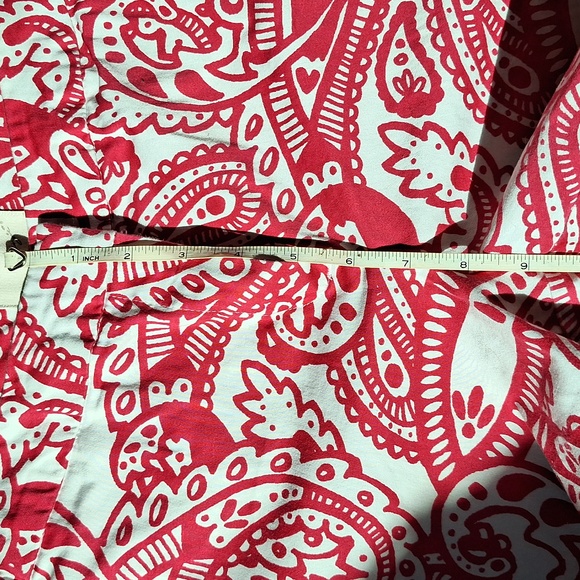 Kenji Anthropologie flat front shorts - size 6 - hot pink/white - Picture 8 of 8